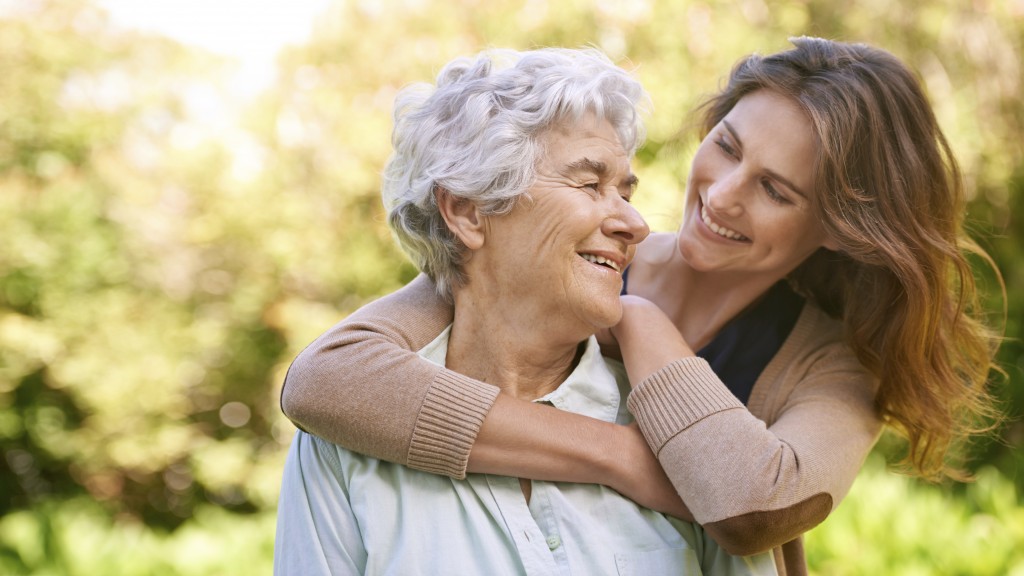 Cropped shot of a young woman and her senior mother
