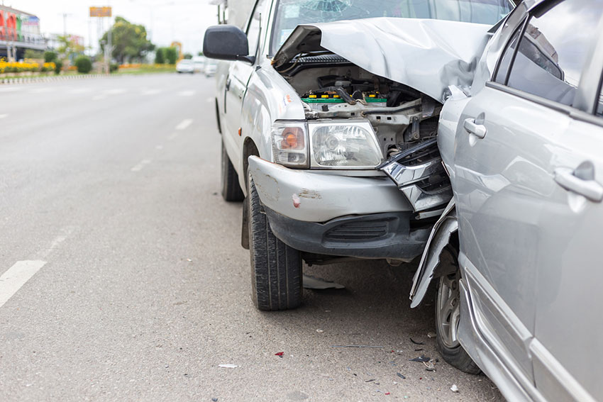 Collision par l'arrière